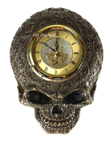 Steampunk skull statue - 10",