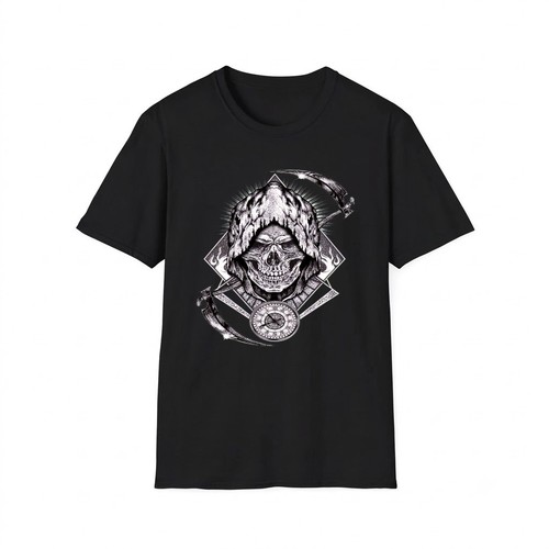 Grim reaper skull scythe clock - reaper,