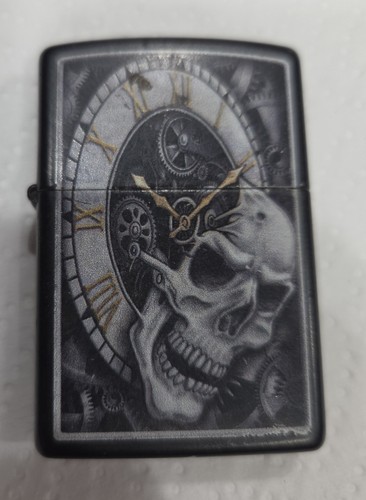 Zippo lighter used skull and - zippo,