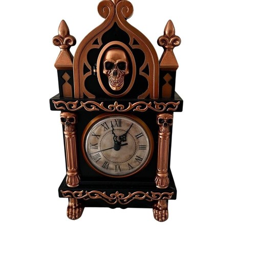 Tekky animated skull clock - skull,