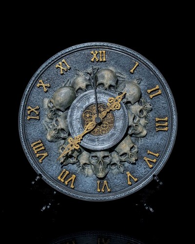 Timeless skull wall clock - timeless,