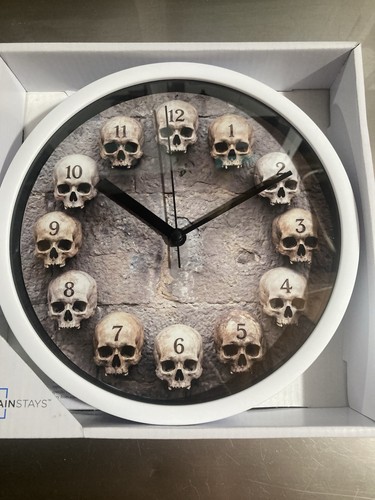 Wall clock skulls - wall,